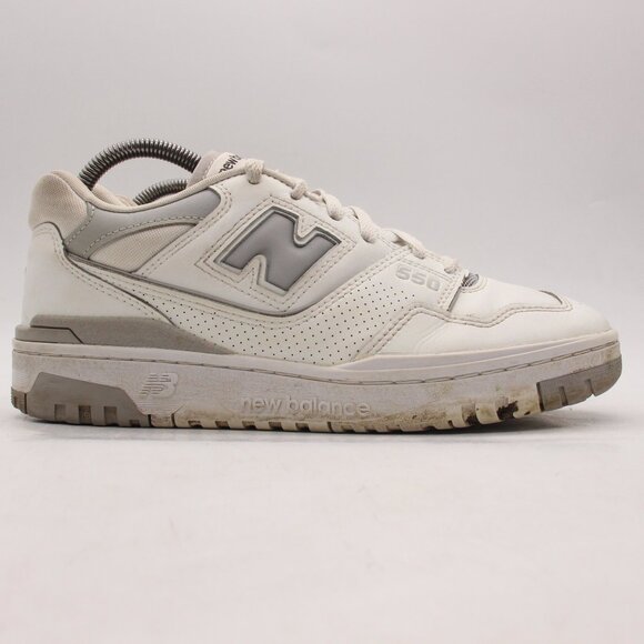 New Balance Shoes - New Balance 550 Women's 9 Men's 7.5 White Grey Rain Cloud Sneakers BBW550BB